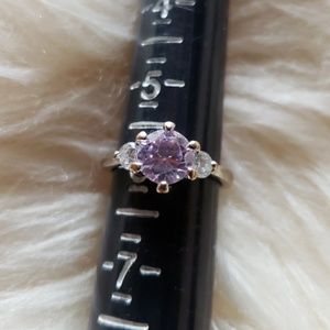 Elegant 3 Stone Ring